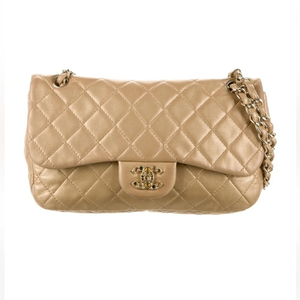 Beige Chanel Flap Bag​​​​​​​​​​​​
